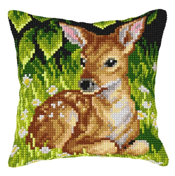 Cushion cross stitch kit  "Roe deer" 9566