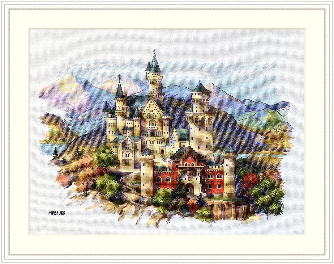 Neuschwanstein Castle K-201 Counted Cross-Stitch Kit