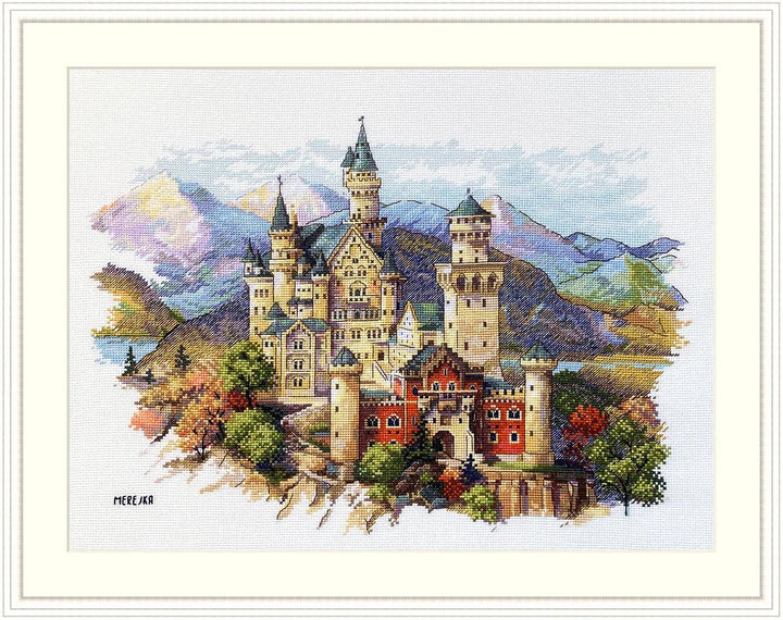 Neuschwanstein Castle K-201 Counted Cross-Stitch Kit