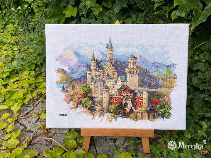 Neuschwanstein Castle K-201 Counted Cross-Stitch Kit