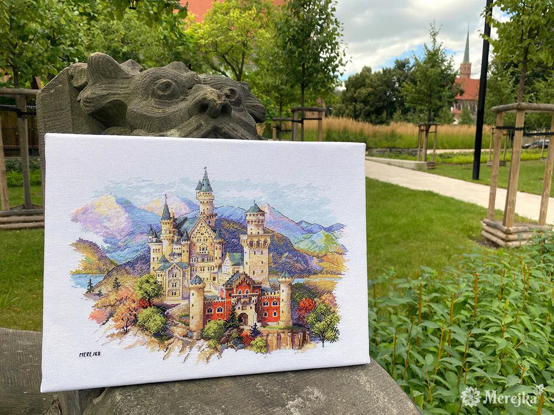 Neuschwanstein Castle K-201 Counted Cross-Stitch Kit