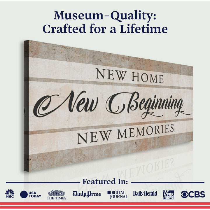 New Home New Beginning Sign VI