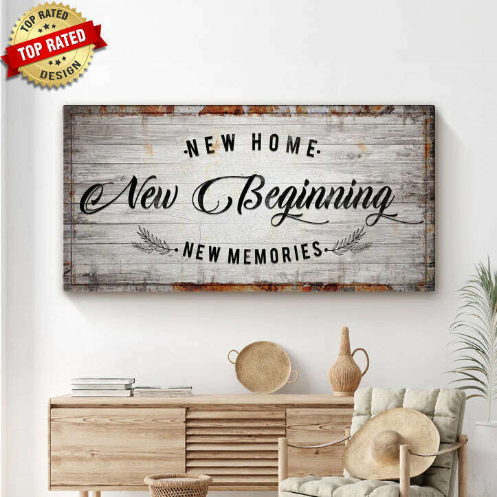 New Home, New Beginning Sign