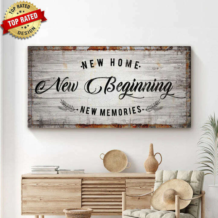 New Home, New Beginning Sign