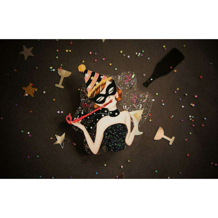 New Years Eve Party Brooch by Laliblue - Quirks!