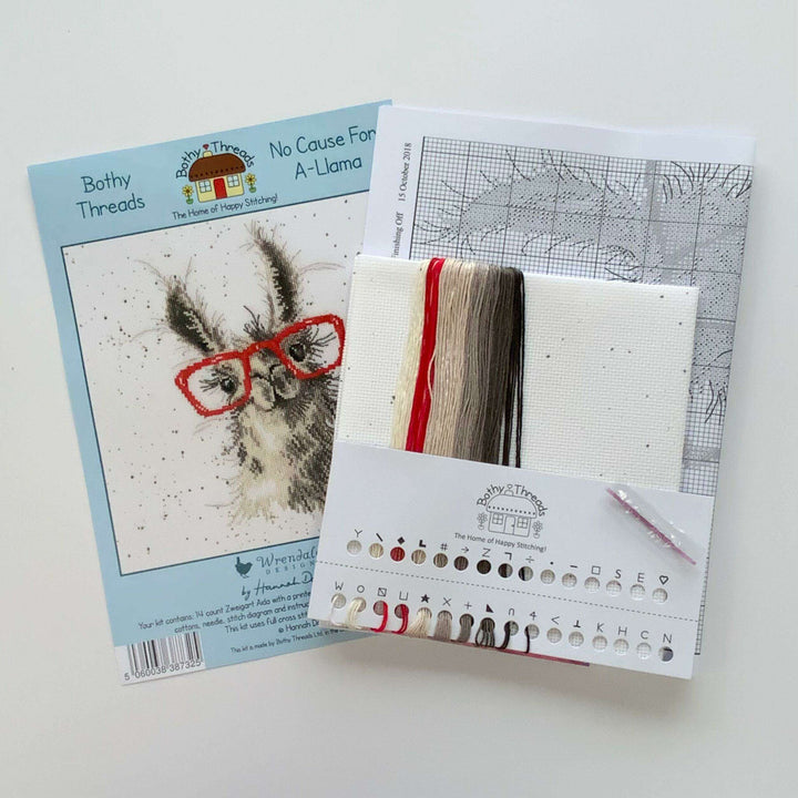 No Cause For A-Llama XHD40 Counted Cross Stitch Kit