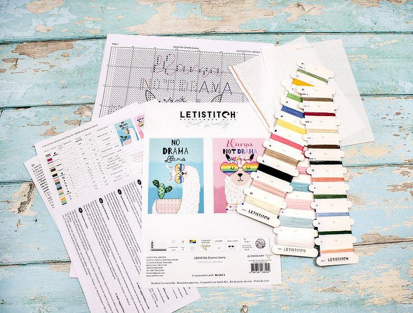 No drama Llama L8044 Counted Cross Stitch Kit