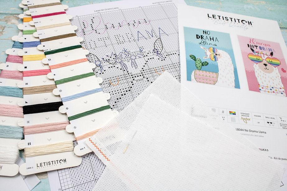 No drama Llama L8044 Counted Cross Stitch Kit