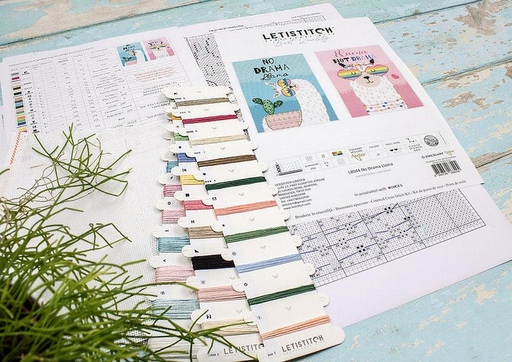 No drama Llama L8044 Counted Cross Stitch Kit