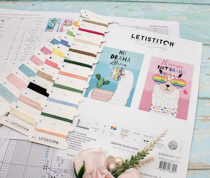 No drama Llama L8044 Counted Cross Stitch Kit