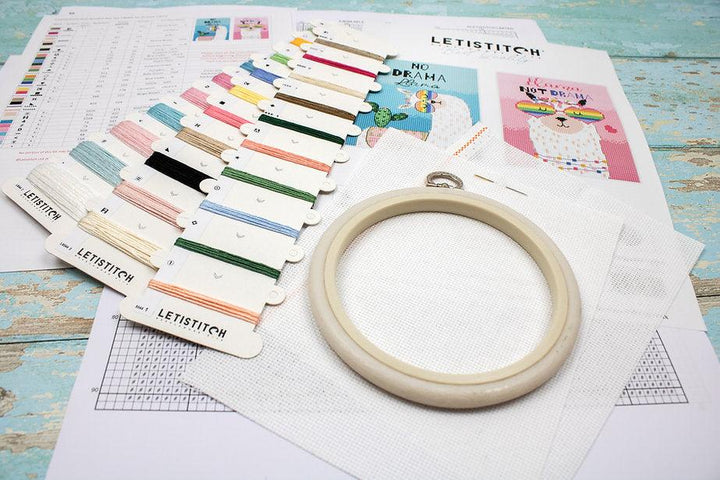 No drama Llama L8044 Counted Cross Stitch Kit