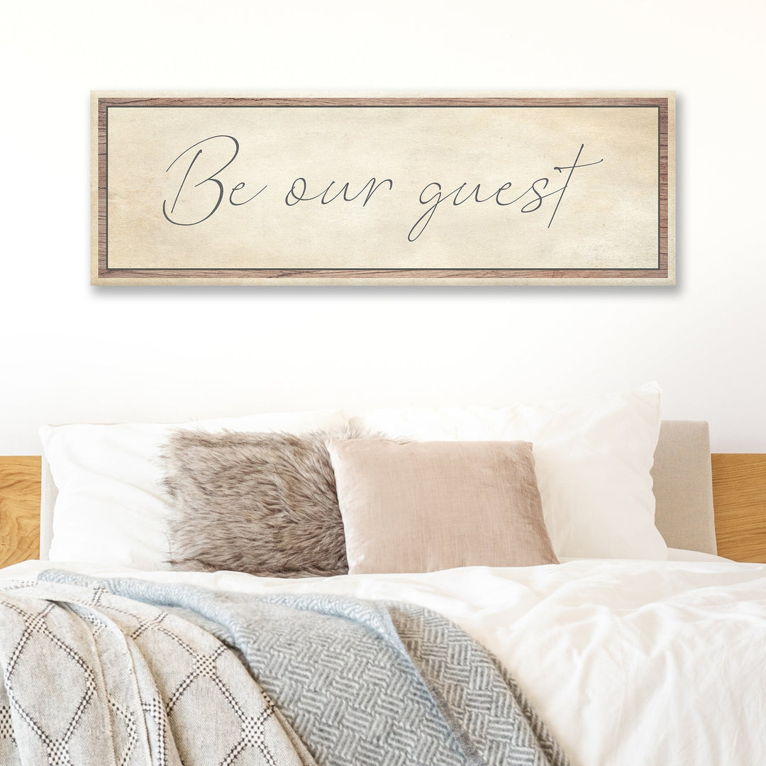 Be Our Guest Sign