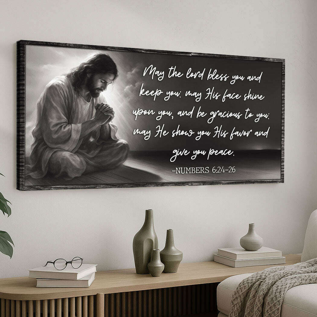 Numbers 6:24-26 - May The Lord Bless You Faith Sign II