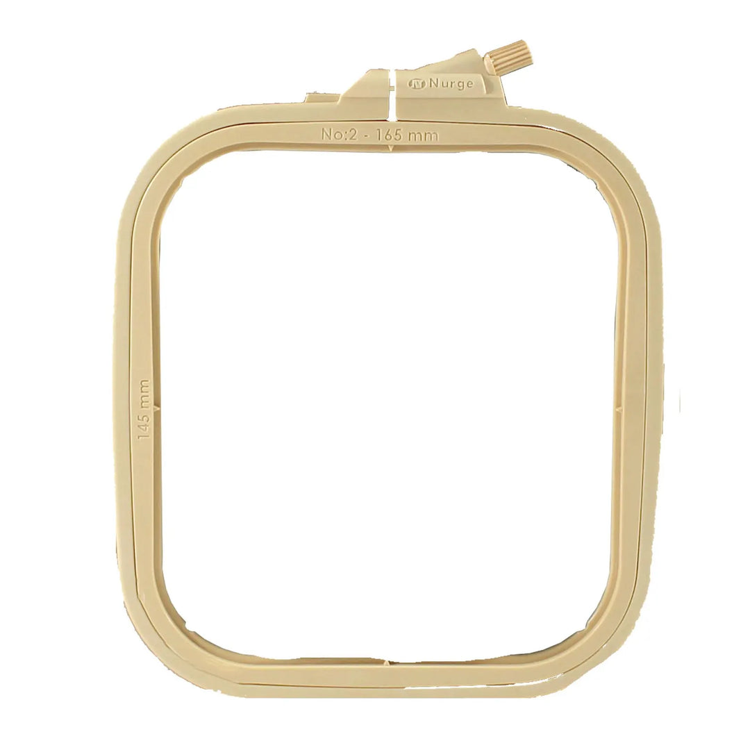 Plastic Square Hoop by Nurge 170-14 Caramel