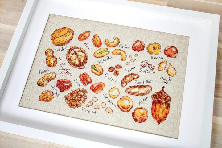 Nuts & seeds B1165L Counted Cross-Stitch Kit