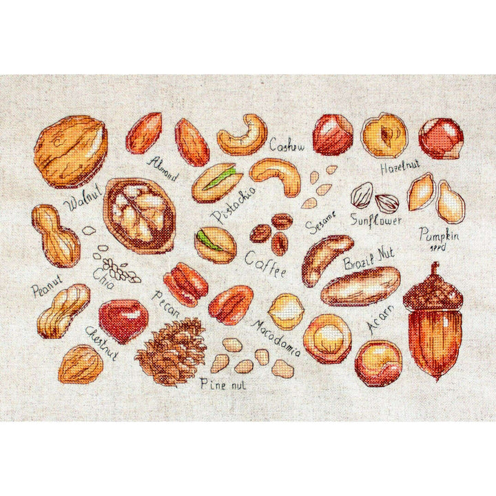 Nuts & seeds B1165L Counted Cross-Stitch Kit