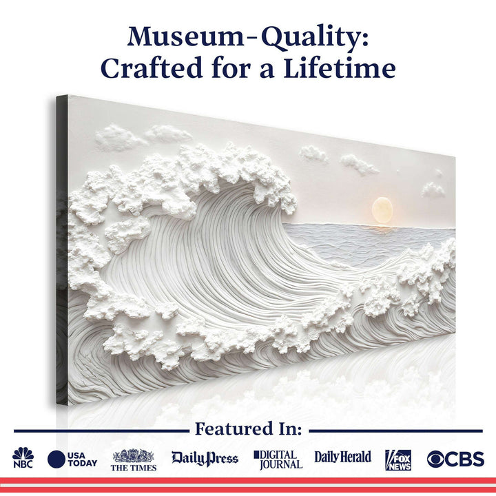 Ocean Waves Abstract Wall Art