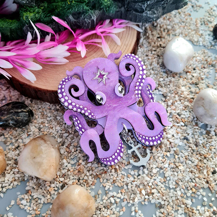 Octopus Brooch by Cherryloco Jewellery image 3