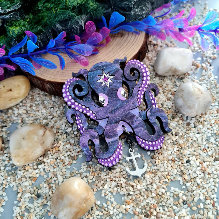 Octopus Brooch by Cherryloco Jewellery image 5