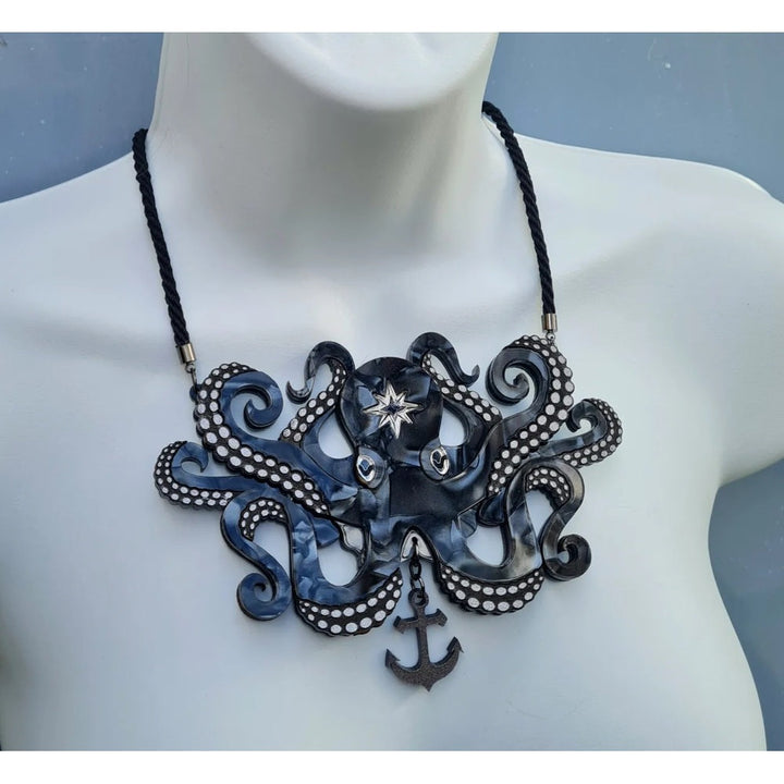 Octopus Statement Necklace by Cherryloco Jewellery 4