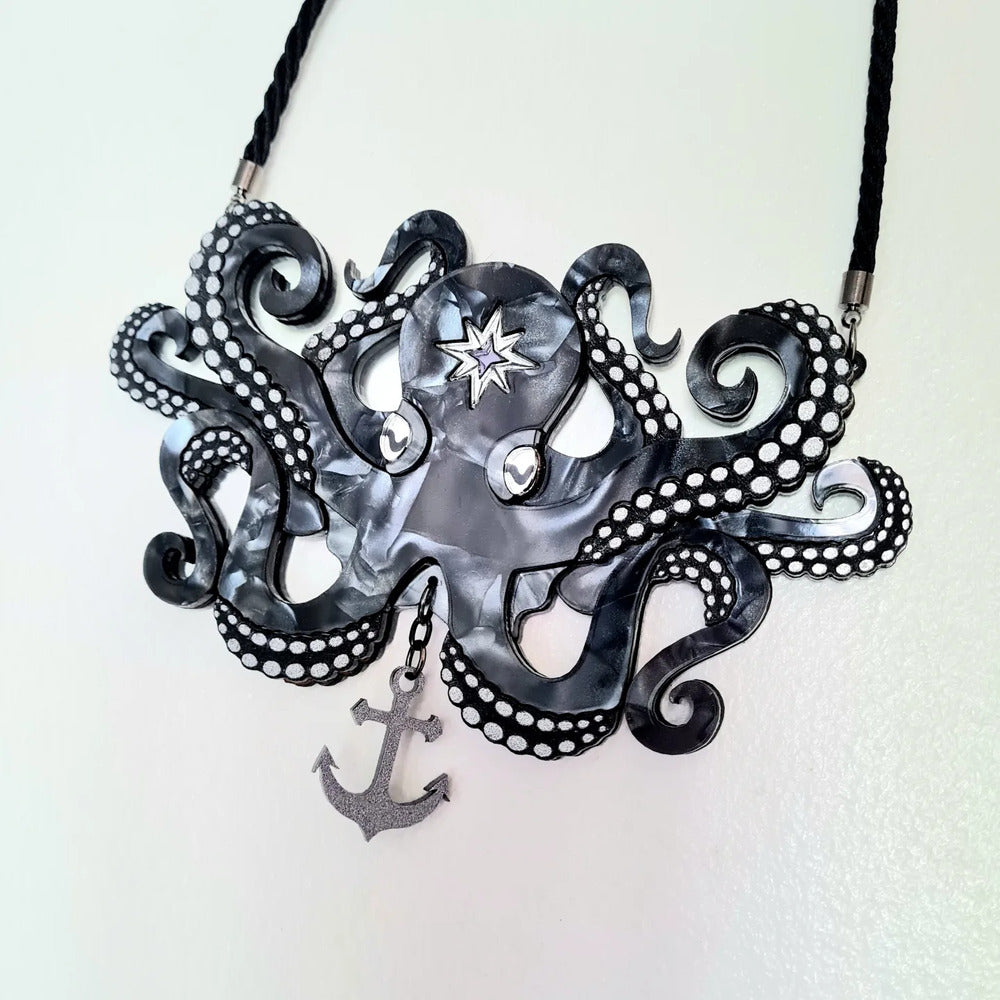 Octopus Statement Necklace by Cherryloco Jewellery 