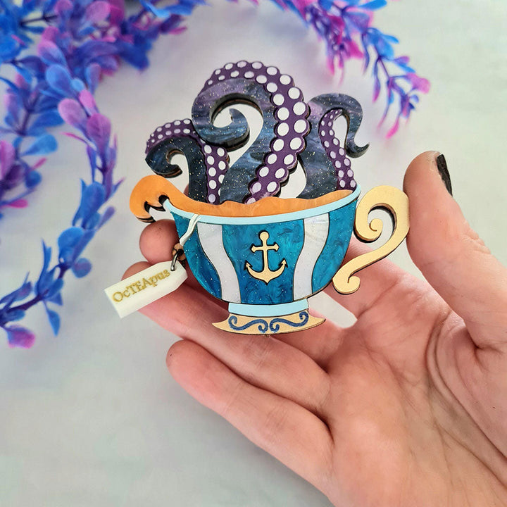 Octopus Teacup Necklace by Cherryloco Jewellery image 2