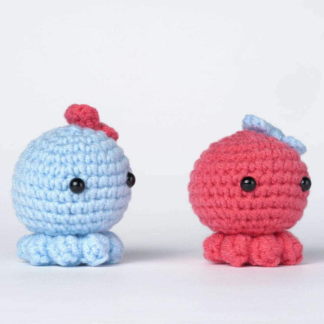 Octopuses Amigurumi DIY Crochet Kit Wizardi F07N8-M47