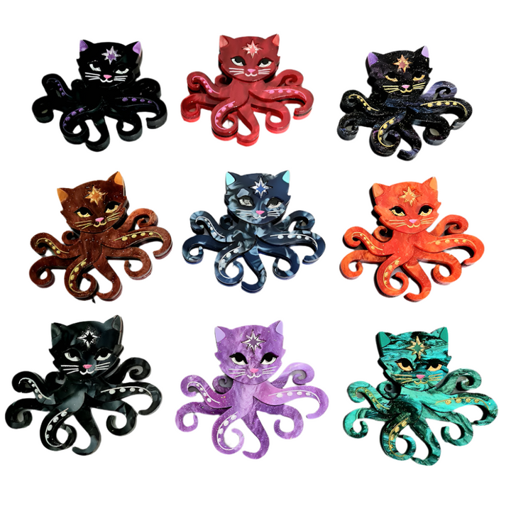 Octopuss Cat Necklace by Cherryloco Jewellery