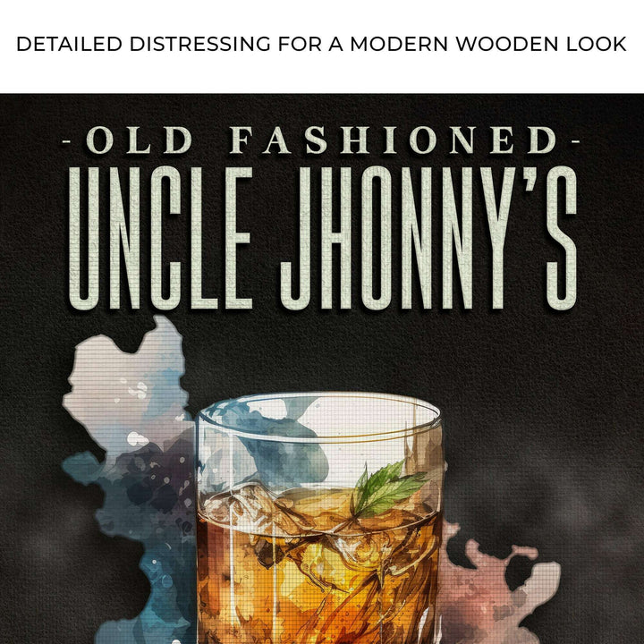 Old Fashioned Whiskey Bar Sign