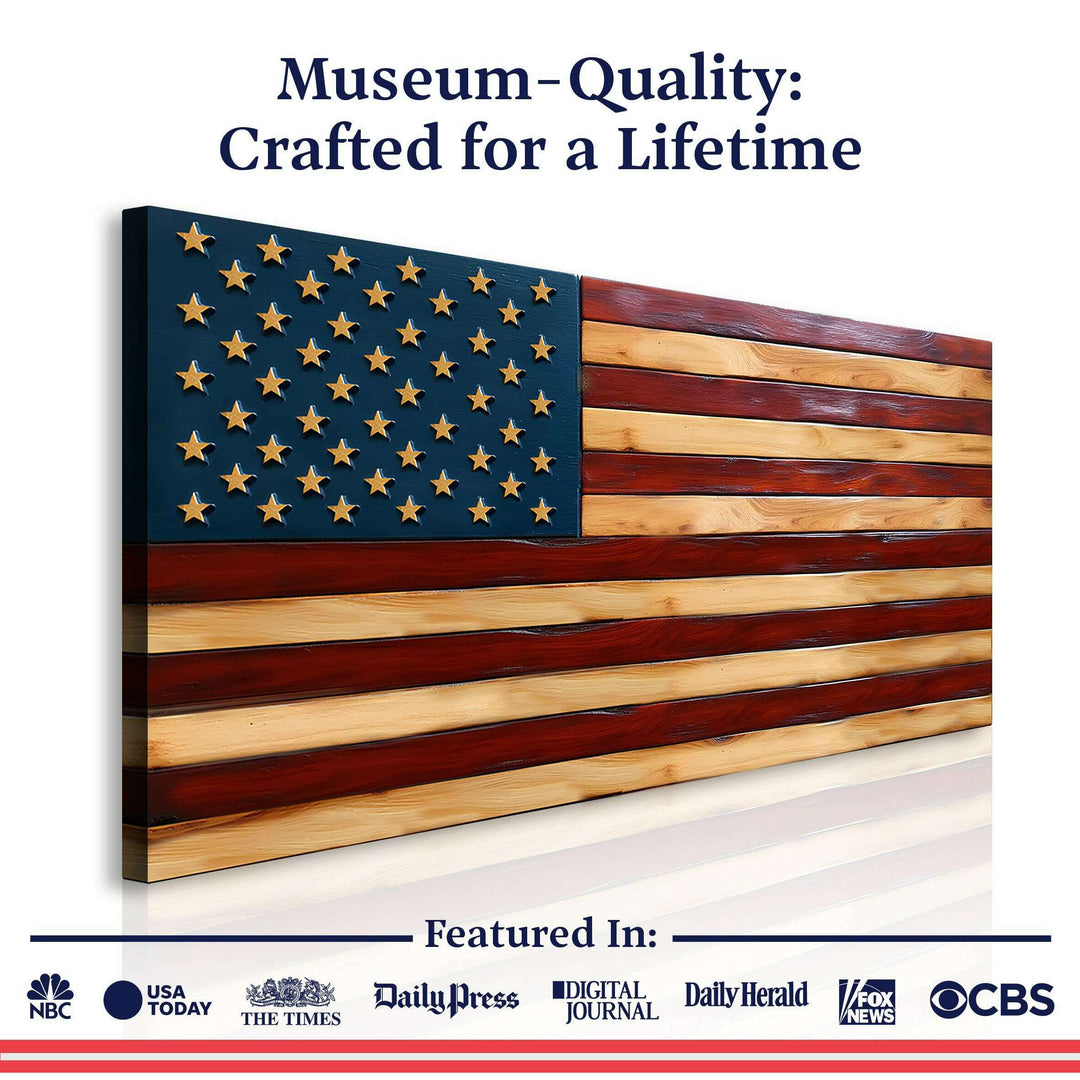 Old Glory American Flag Wall Art II