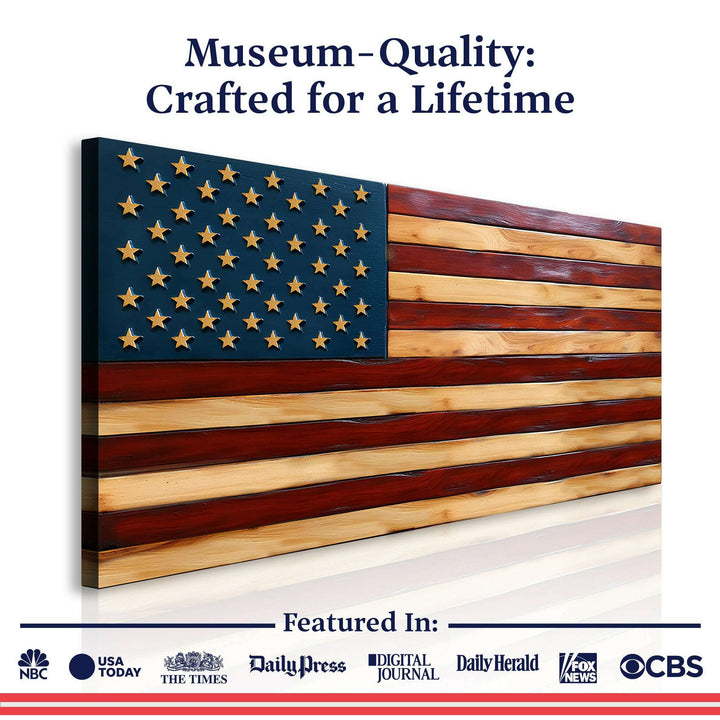 Old Glory American Flag Wall Art II