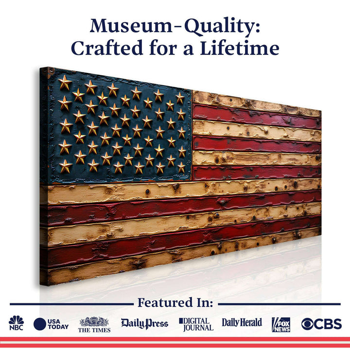 Old Glory American Flag Wall Art