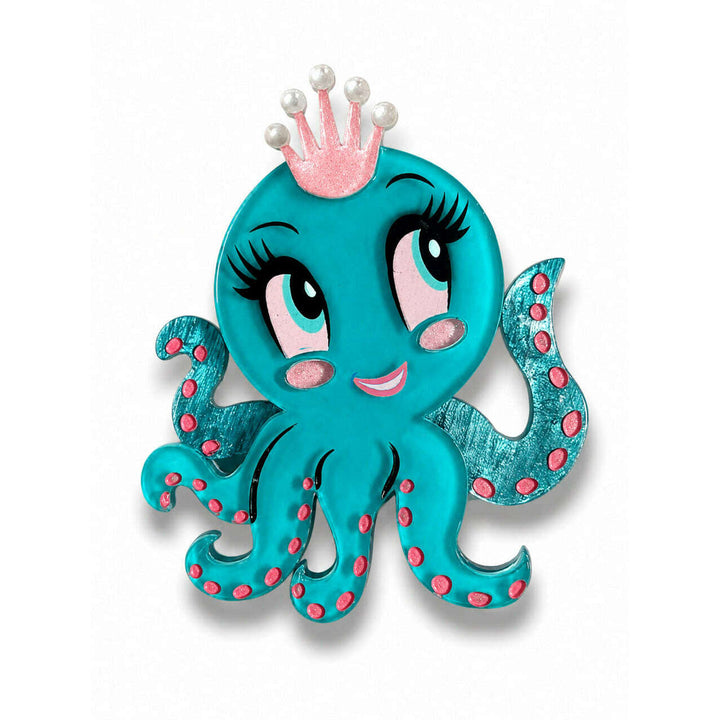 Olivia the Octo Cutie Brooch by Miss Fluff x Lipstick and Chrome