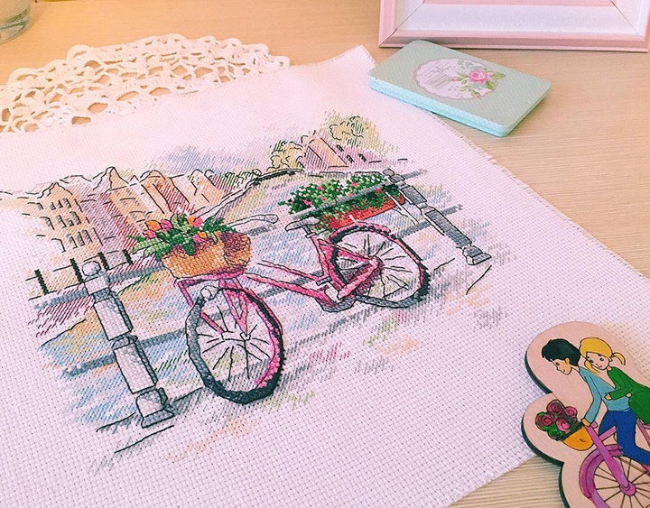 On the Bridge SM-385  Counted Cross Stitch Kit