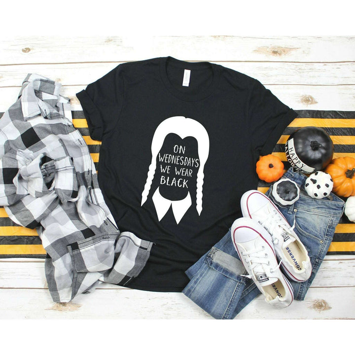 "On Wednesdays We Wear Black" Wednesday Tee - Unisex Shirt