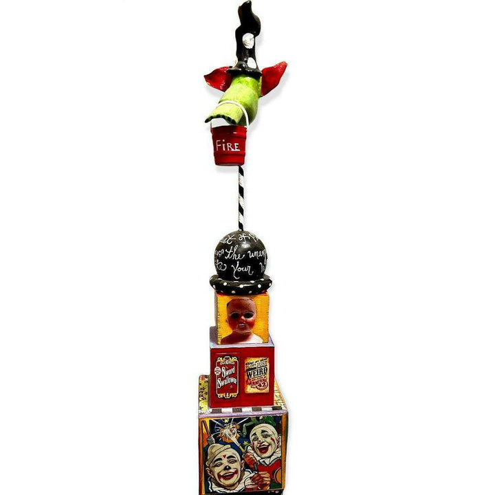 Exclusive Kim Collister Set of 2 Multi-Media Art Sculptures - Quirks!