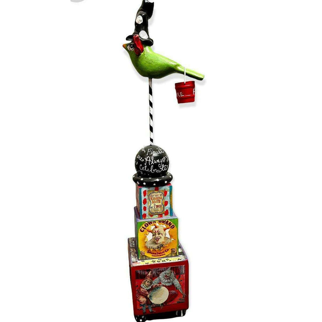 Exclusive Kim Collister Set of 2 Multi-Media Art Sculptures - Quirks!