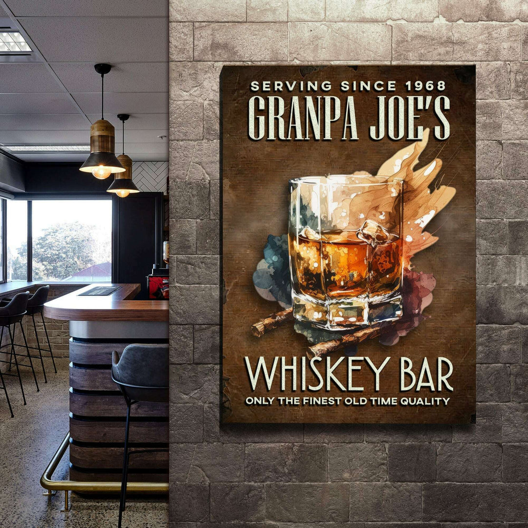 Only The Finest Whiskey Bar Sign