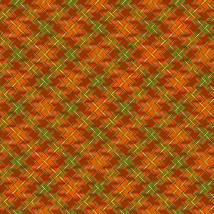 Orange Plaid Greta Dress