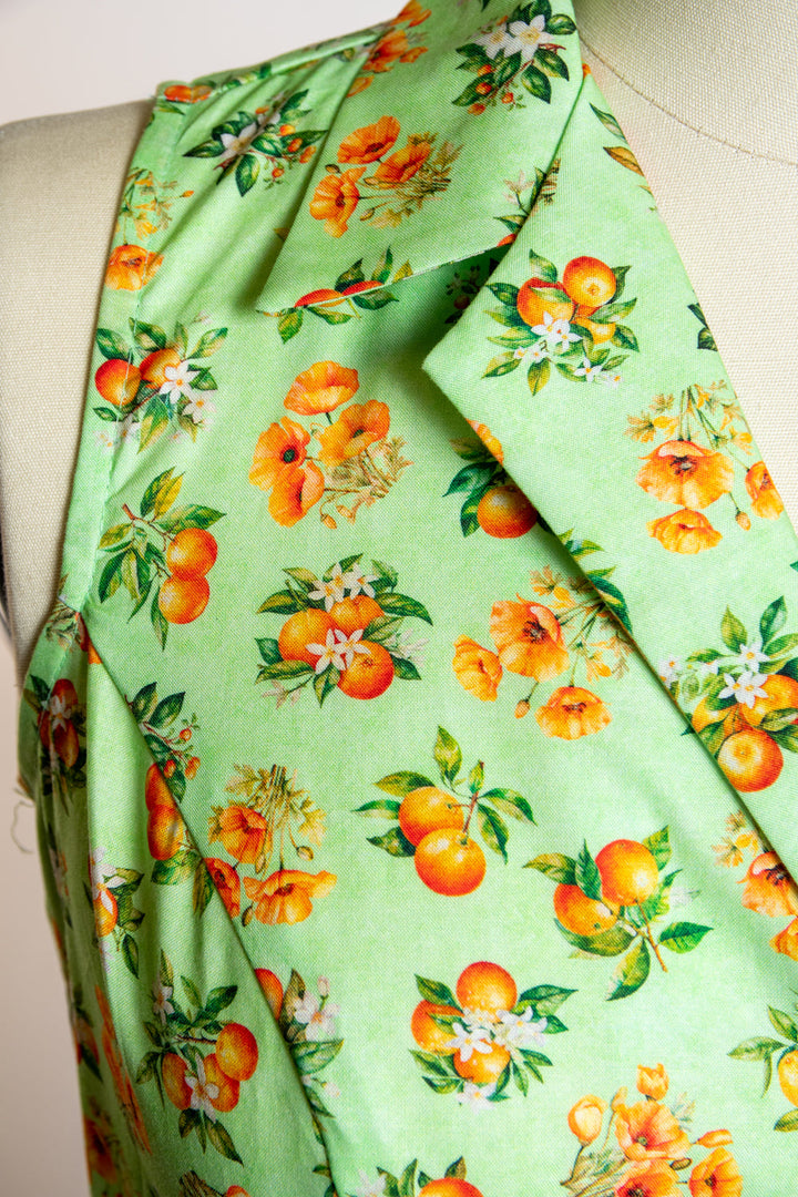 Staci Dress- Orange County, Lime