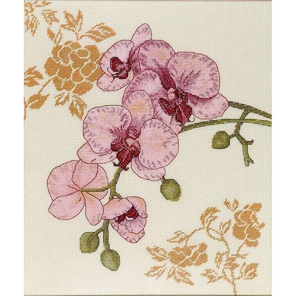 Orchid Counted cross stitch kit 1214A