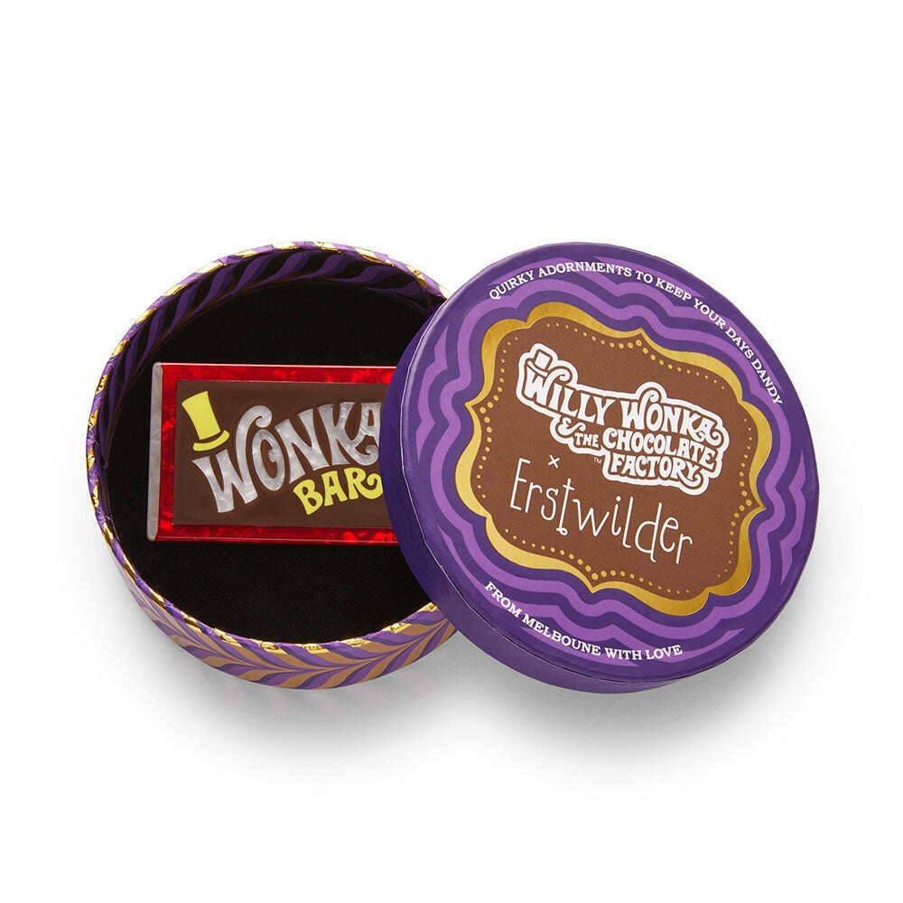 Original Wonka Bar Brooch by Erstwilder – view 3
