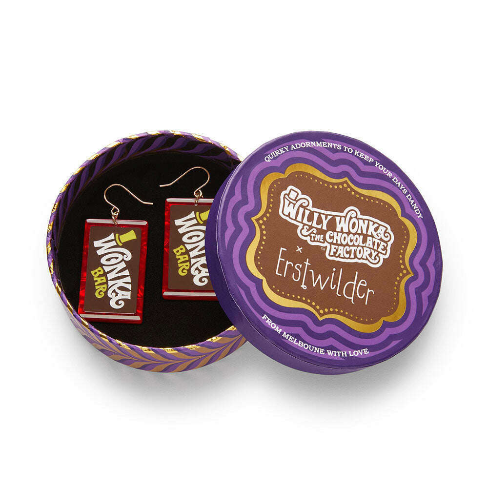 Original Wonka Bar Drop Earrings by Erstwilder – view 3