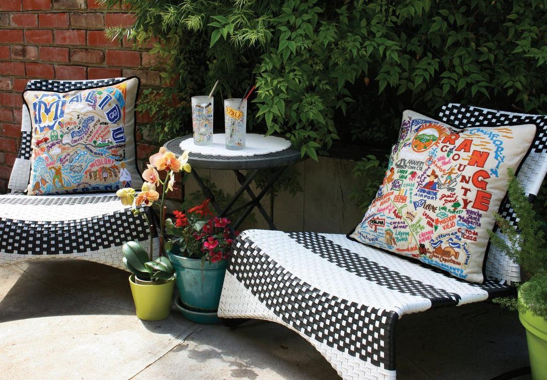 Ottowa Hand-Embroidered Pillow - Quirks!