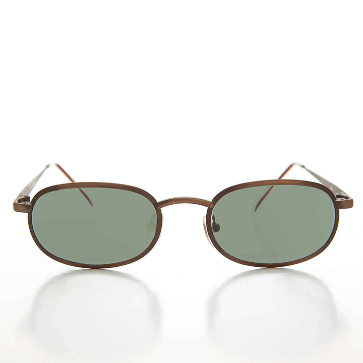 Oval Alloy Vintage Sunglasses - Hall