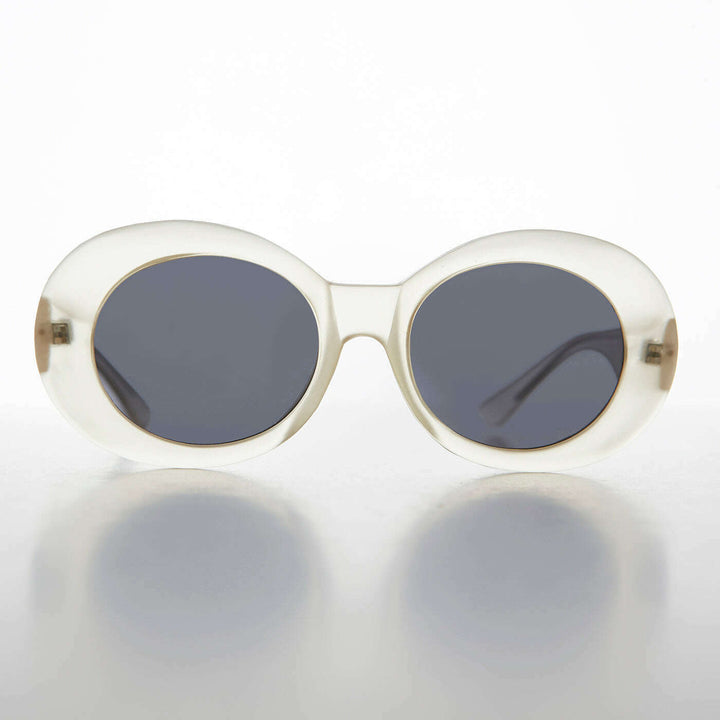 Oval Clout Cat Eye Vintage Sunglasses - Emma