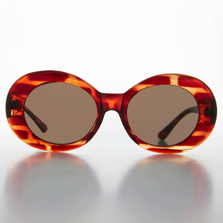 Oval Clout Cat Eye Vintage Sunglasses - Emma