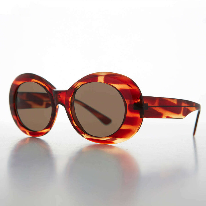 Oval Clout Cat Eye Vintage Sunglasses - Emma