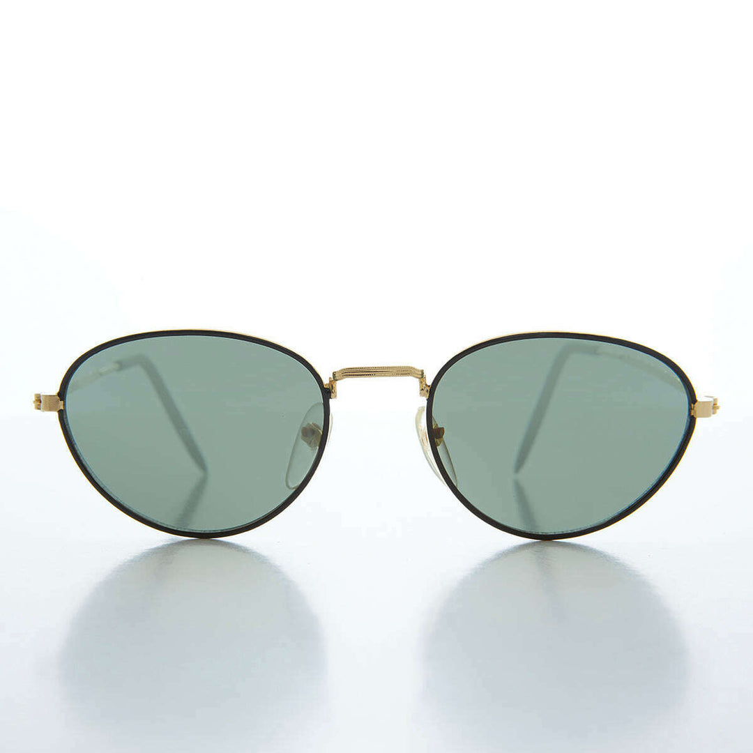 Oval Gold Vintage Sunglasses - Reggie