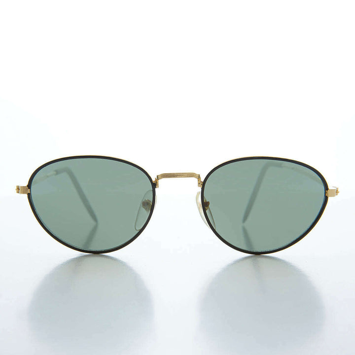 Oval Gold Vintage Sunglasses - Reggie